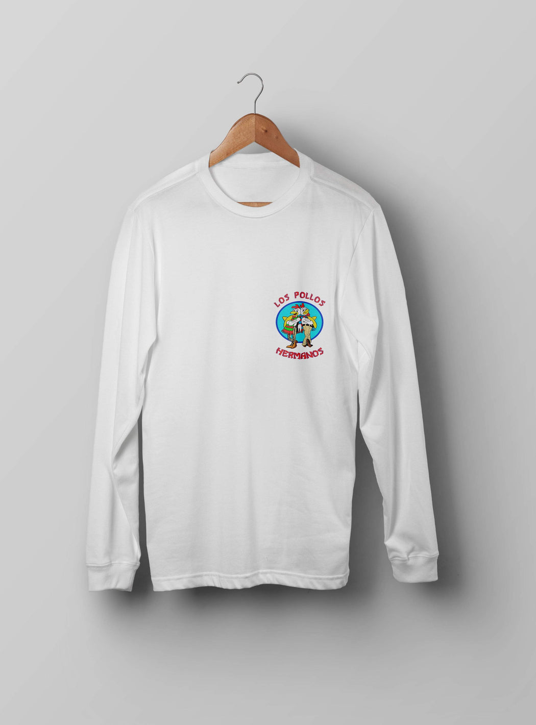 Los Pollos Hermanos White Sweatshirt - Kustom: Tees Factory