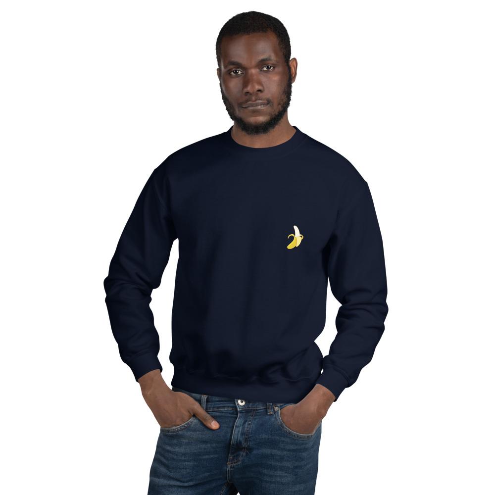 Banana Navy Sweatshirt - Kustom: Tees Factory